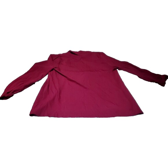 Maroon Open Front Knit Cardigan – Women’s Medium – Resort-Ready Swim Cover-Up - Picture 5 of 9